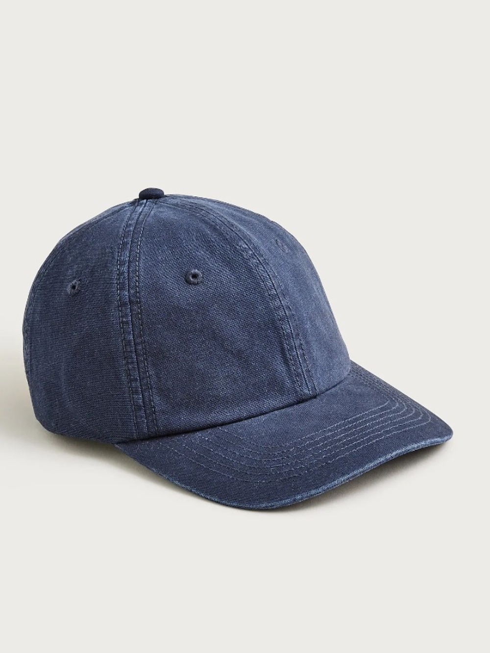 J crew navy Washed canvas baseball cap